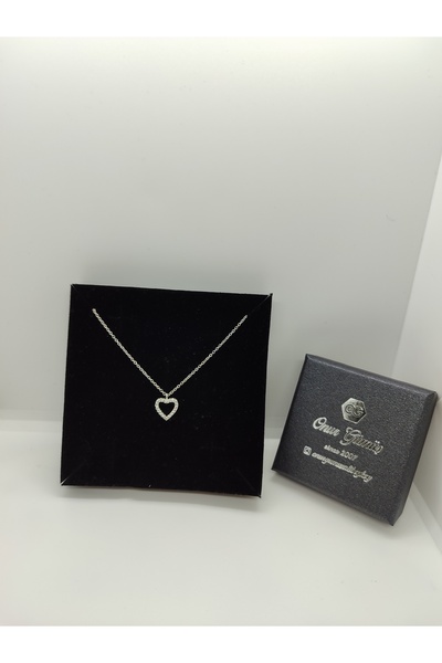 Onur Gümüş Çelik Kaplama Minimal Kalp Kolye