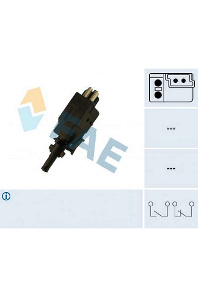 FAE Mercedes W124 S124 C124 W126 W201 W202 S202 W210 R129 - Brake Light Switch 612138