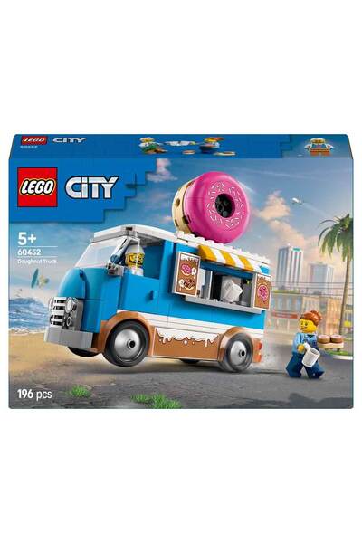 LEGO City Donut Kamyonu 60452 - 5 Yaş ve Üzeri Çocuklar için Yaratıcı Oyuncak Yapım Seti (196