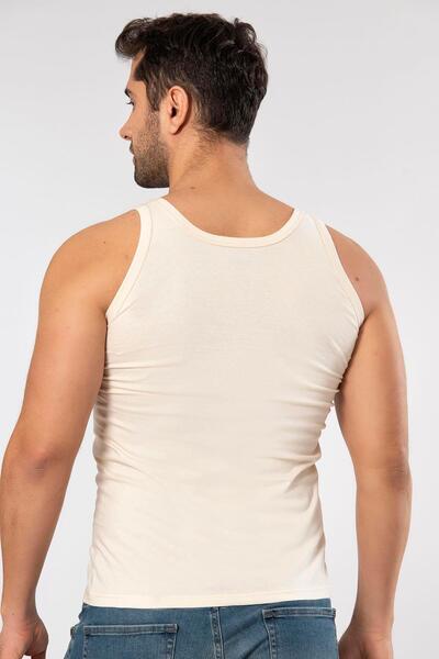 ERDEM İÇ GİYİM Erdem Ten Invisible Combed Cotton Undershirt 1100