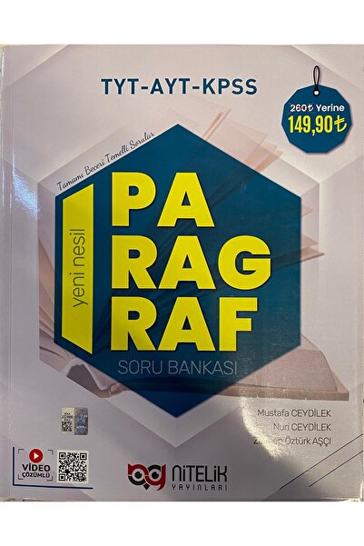 Nitelik Yayınları Nitelik Yayınları Tyt-ayt-kpss Paragraf Tamamı Beceri Temel...