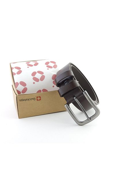 Quicksteps Qs2502 Brown Genuine Leather Belt - Brown Buffalo