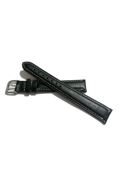 FADO جلد عجل أصلي مخيط باللون الأبيض مقاس 18 مم - حزام طويل (199)