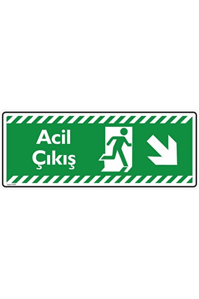 isgtabelam 30×12 سم / 5 قطع من مركب الفسفور / سهم خارج الطوارئ يوجه للأسفل يم...