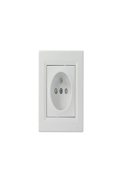 Schneider Electric Asfora – Çocuk Korumalı UPS Priz, 16A, Çerçeveli – Beyaz