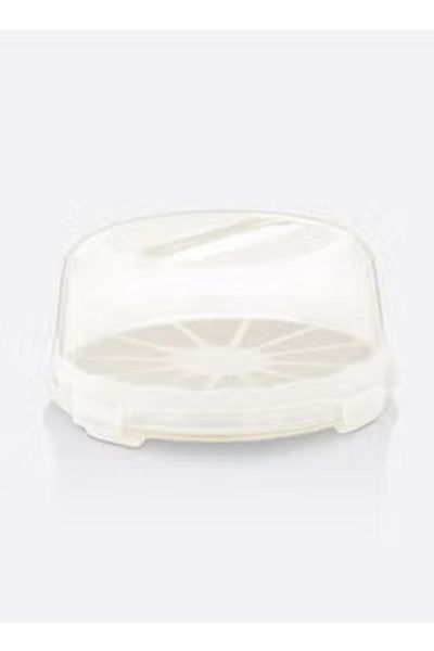 Dünya Plastic Cake Plate with Cover 30 CM