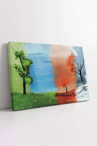 KOSS Dijital Pictură în ulei cu aspect tematic de patru anotimpuri, peisaj na...