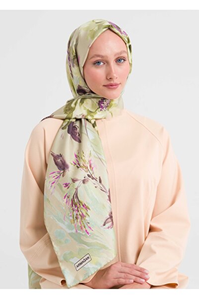 Armağan 7243 Модель Твіл Шовковий Шаль - Серія V1