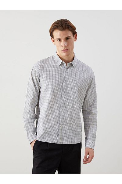 LC Waikiki Regular Fit Long Sleeve Patterned Men's Shirt