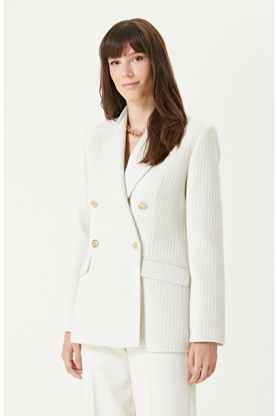 Network Kırık Beyaz Tüvit Ceket