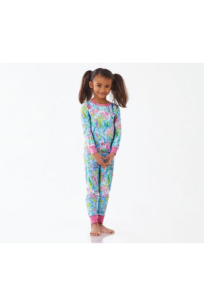 2kids2mom Комплект пижама за момичета Lilly Pulitzer Organic