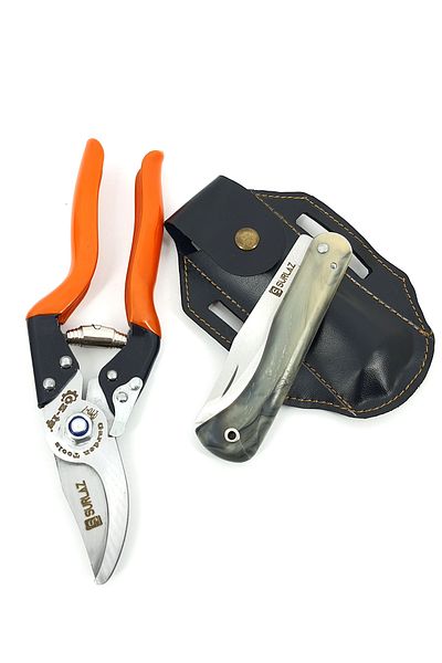 SürLaz Pro Pruning Shears 2 Piece Garden Knife Set