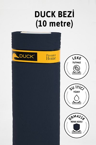 FAVORA Premier Meter's Duck Linen Υφασμάτινο Αδιάβροχο Πανί 10 Yards Drm4218 - Navy Blue
