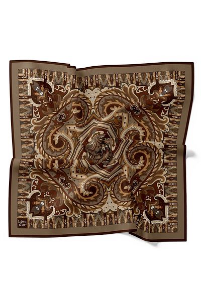Levidor Casual κασκόλ Ethnic Etro ρετρό μοτίβο βαμβακερό άνετο κασκόλ
