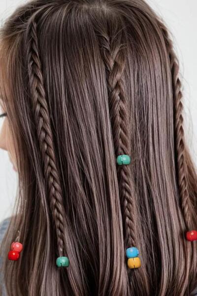 New Obsessions Colored Hair Braid Beads