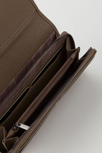 Fossil Boxed Genuine Leather Mink Large Size Women's Hand Portfolio Card Holder Wallet