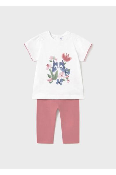 MAYORAL Комплект чорапогащи за момиченца, розов