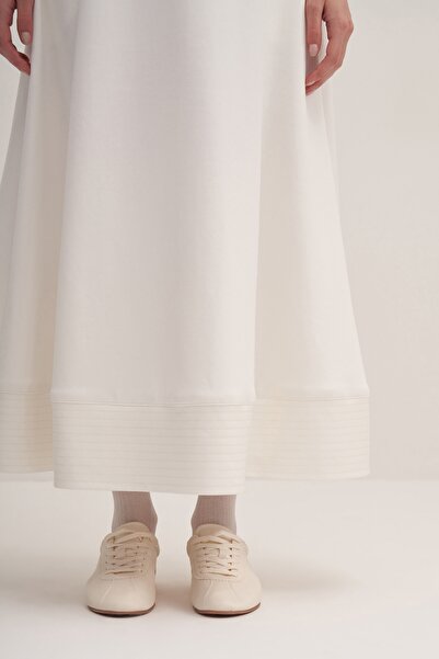 EBU Prive Ecru Women &Apos; S Skirt - Steel Knitted, Flounces and Parts