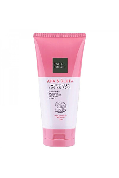 Bright رغوة تبييض الوجه بحمض اللاكتيك والغلوتا من بيبي برايت 120 جرام