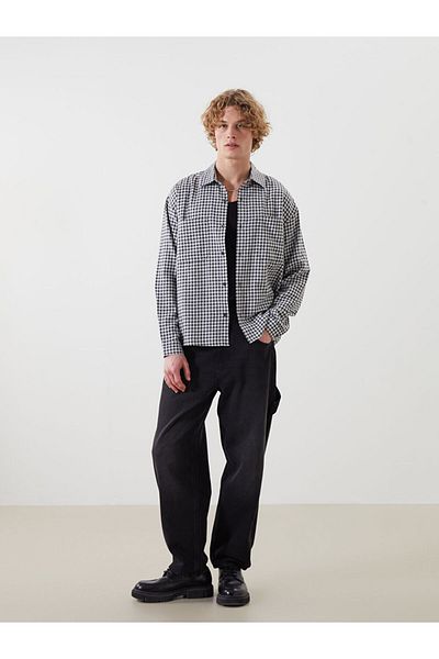 LC Waikiki Comfortable Fit Long Sleeve Plaid Men's Shirt