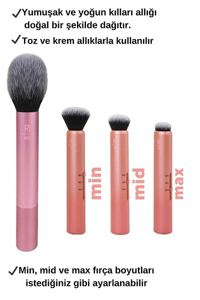 Real Techniques Custom Complexion Foundation Concealer Brush / Blush Brush
