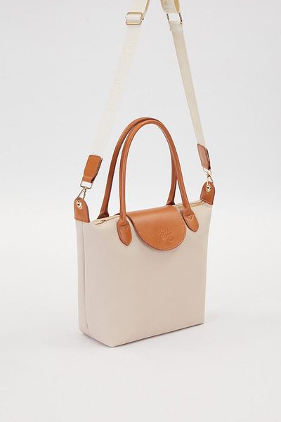 Levidor Cream Trend Strap Handbag