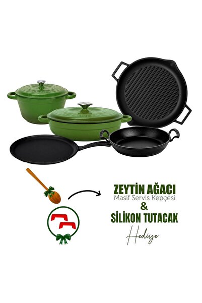 Lava Döküm 5x Trendy Serisi 8 Parça Tencere & Tava Seti