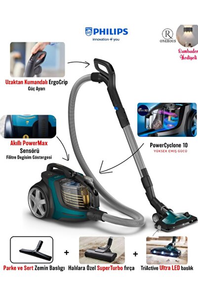 Philips Marathon ULtimate YüksekEmiş Gücü,Sessiz Çalışma Led Başlıklı Kumanda...