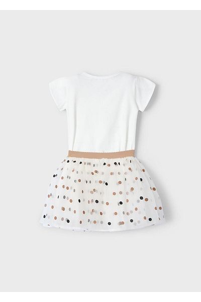 MAYORAL Heart Tutu Suit - Ecru