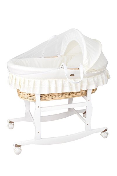 Fun Moment  Moses Basket Baby Bed with Wheel Stand