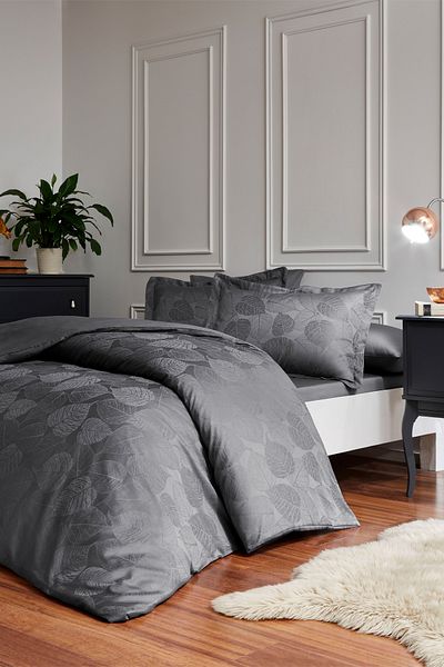 Özdilek Özdilek Leaf Double Jacquard Satin Duvet Cover Set