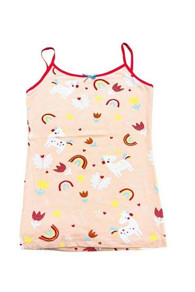 Zekids Girl's Hanging Patterned Tank Top