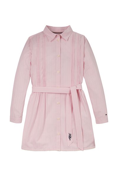 Tommy Hilfiger Girls Pink Shirt Dress