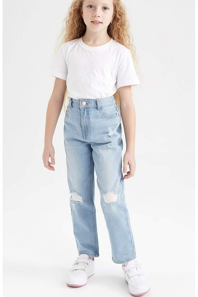 DeFacto Pantaloni de jeans cu picioare standard pentru fete