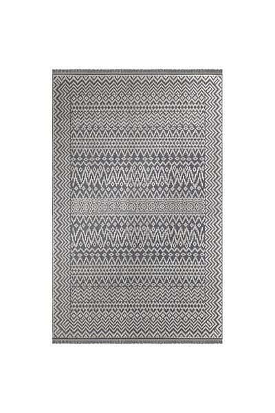 Homelux Ania Rug, Rectangular, 150X230, Ethnic, Black, Cream, Cotton, Polyester