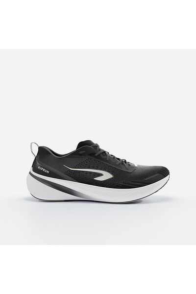 Decathlon Kiprun Men's Running Shoes - White/Black - Kiprun Cushion 500