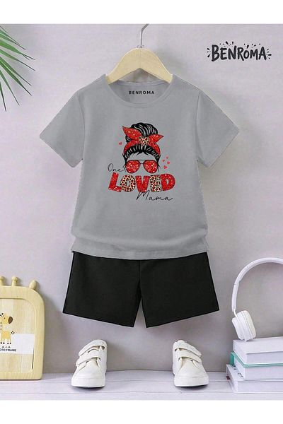 BENROMA Unisex Kids Shorts Set - Character Printed