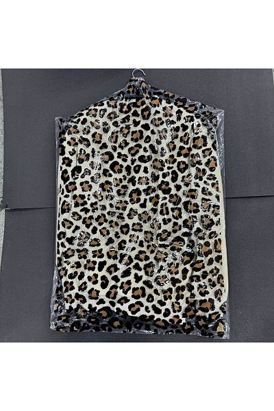 weloveis Hanging Clothes Bag, Nylon Bag, Dry Cleaning Bag-Leopard Pattern 60X90Cm-15 Pieces