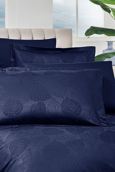 Özdilek Özdilek Leaf Double Jacquard Satin Duvet Cover Set