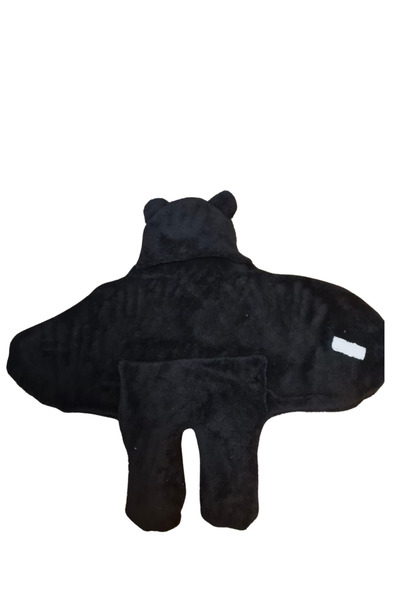 İpek Tekstil For 0-6 Months Baby; Double Layer Swaddle and Sleeping Bag Hooded Double Layer Wellsoft Fabric Blanket