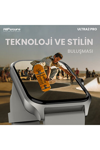 HiFuture Ultra 2 Pro Sesli Görüşme Özellikli 45mm Akıllı Saat Rose Gold