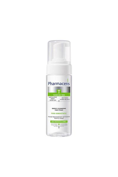 Pharmaceris رغوة التنظيف العميق للوجه من تي بوري-سيبوستاتيك 150 مل