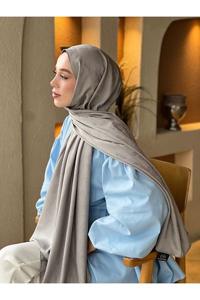 Modakaşmir Şal cu model de migdale din seria Jacquard mătăsos