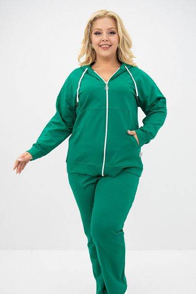 CC STORE Women's Large Size Hooded Pocket Detailed Tracksuit Set 8139-25