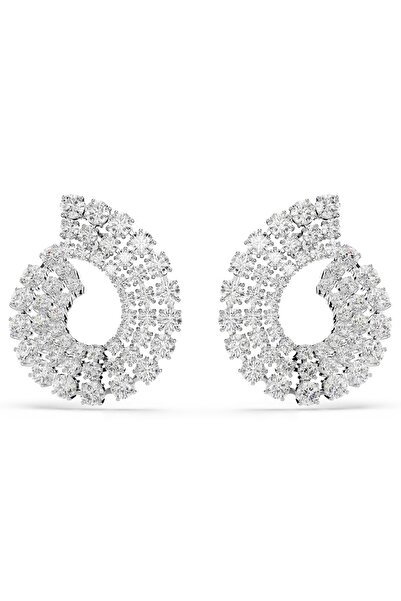 Swarovski 5705834 Swarovski Küpe Matrıx:Pe Round Whıte/Rhs