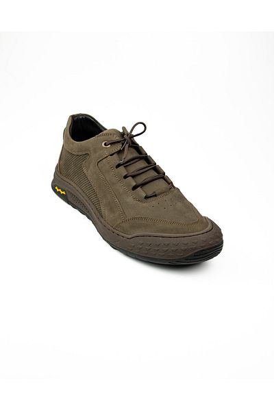 Nobel 4029 Ανδρικά παπούτσια casual από δέρμα Khaki Nubuck