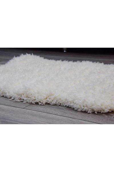 Homelux Sheepskin Rug, Rectangular, 60X90, Plain, Cream, Polyester, Polypropylene