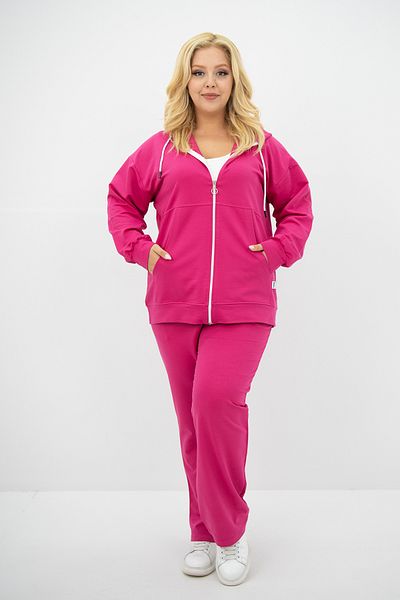 CC STORE Women's Large Size Hooded Pocket Detailed Tracksuit Set 8139-25
