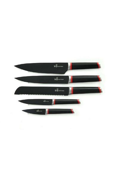 Hatchen 6-Piece Stainless Steel Sharp Blade Kitchen Knife-Set with Storage Block