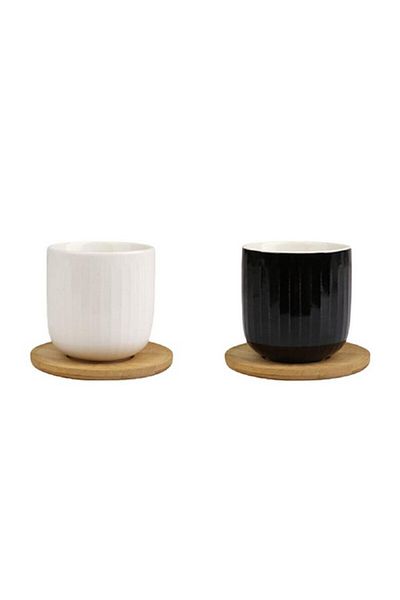 Bien Servi 2-Piece Coffee Mug with Bamboo Saucer 220ml